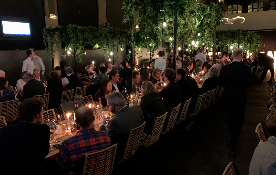 Très beau souper "au jardin" des bordeaux