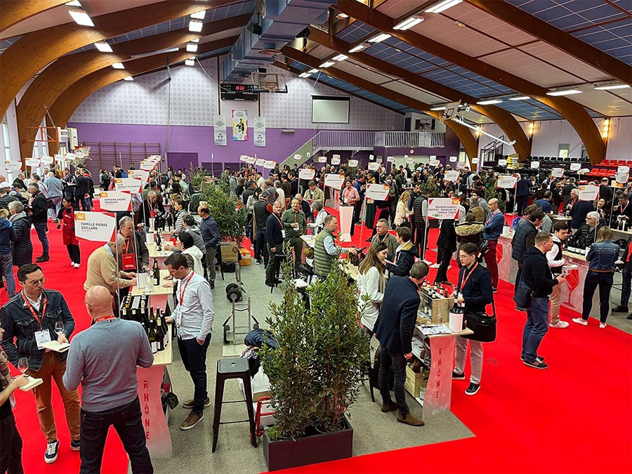 Stand des Côtes-rôties à Ampuis